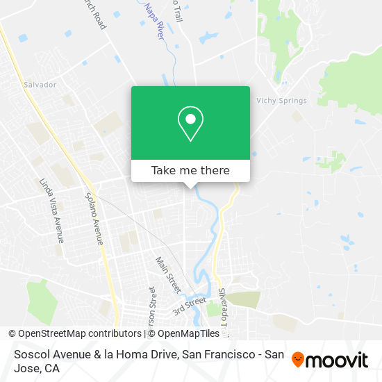 Soscol Avenue & la Homa Drive map
