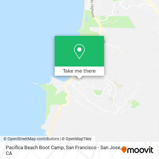Mapa de Pacifica Beach Boot Camp