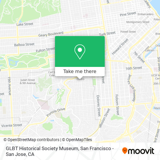 GLBT Historical Society Museum map