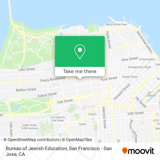 Bureau of Jewish Education map