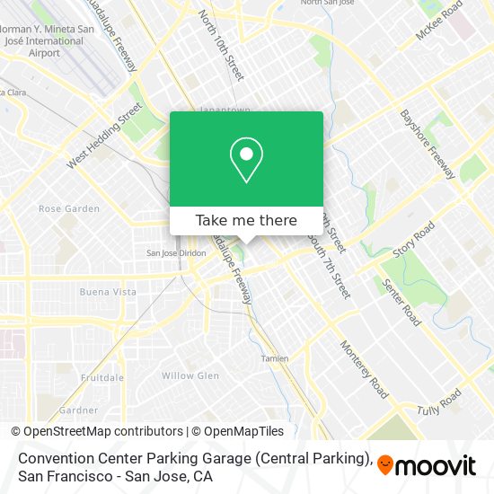 Convention Center Parking Garage (Central Parking) map