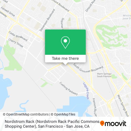 Nordstrom Rack (Nordstrom Rack Pacific Commons Shopping Center) map