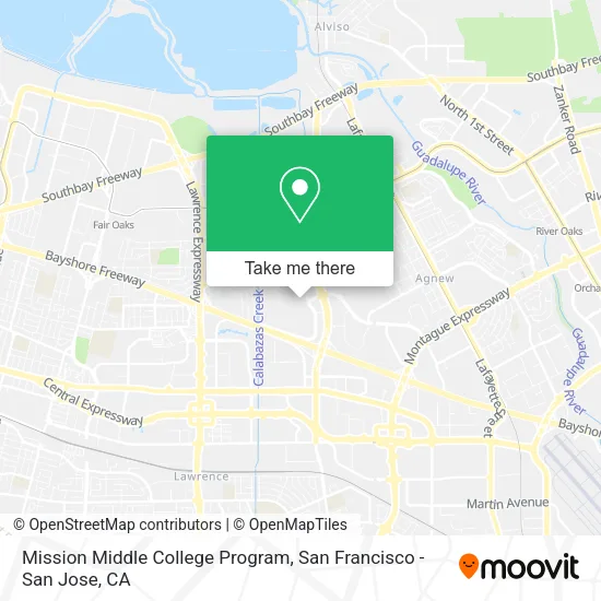 Mapa de Mission Middle College Program