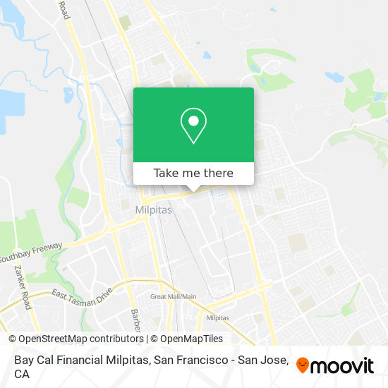 Mapa de Bay Cal Financial Milpitas