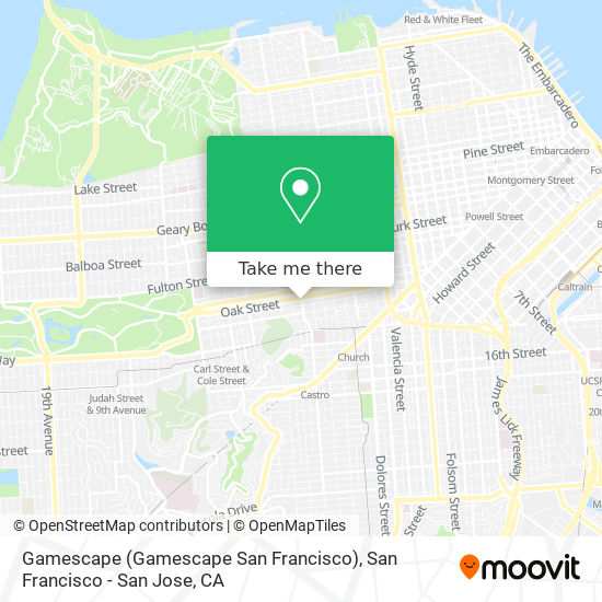 Gamescape (Gamescape San Francisco) map