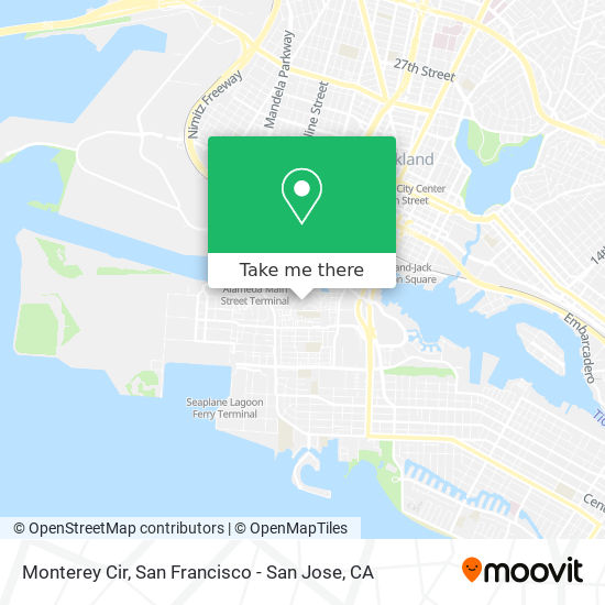 Monterey Cir map