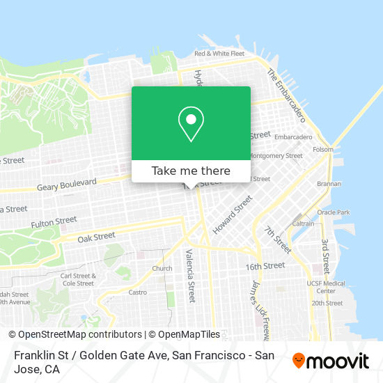 Mapa de Franklin St / Golden Gate Ave