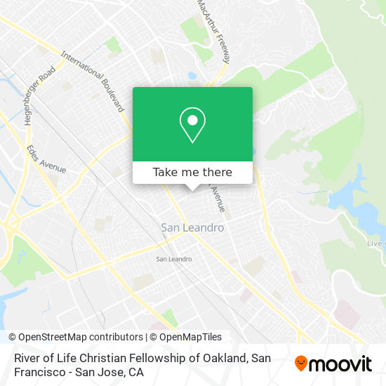 Mapa de River of Life Christian Fellowship of Oakland