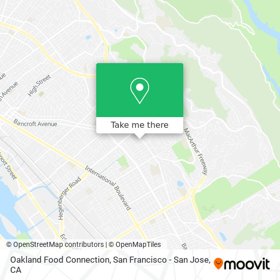 Mapa de Oakland Food Connection