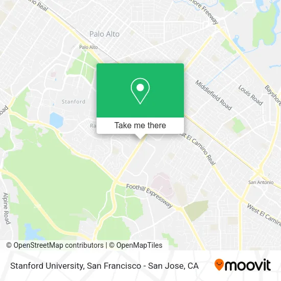 Mapa de Stanford University