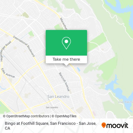 Mapa de Bingo at Foothill Square