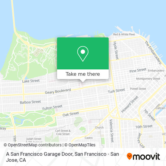 A San Francisco Garage Door map