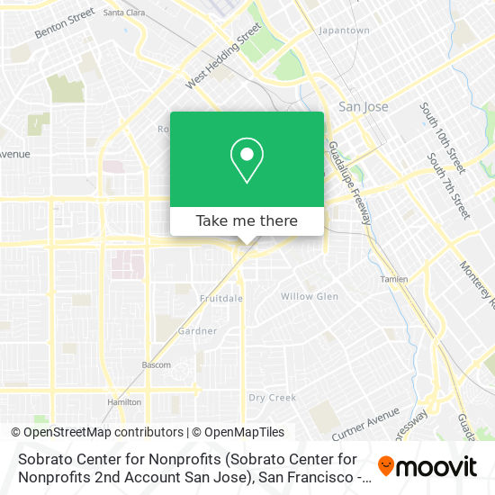 Mapa de Sobrato Center for Nonprofits (Sobrato Center for Nonprofits 2nd Account San Jose)