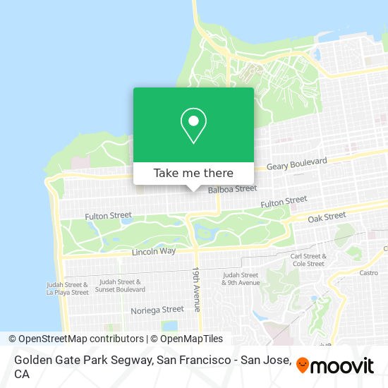 Mapa de Golden Gate Park Segway