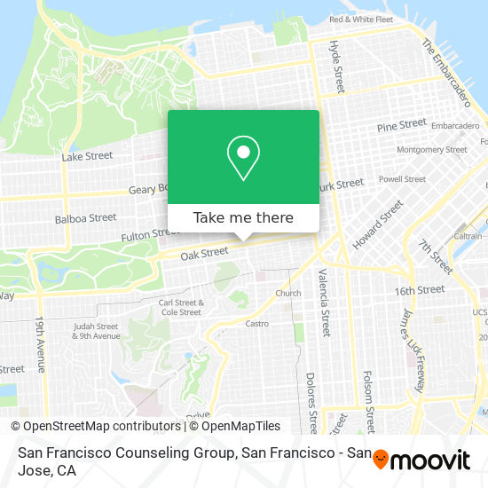 Mapa de San Francisco Counseling Group