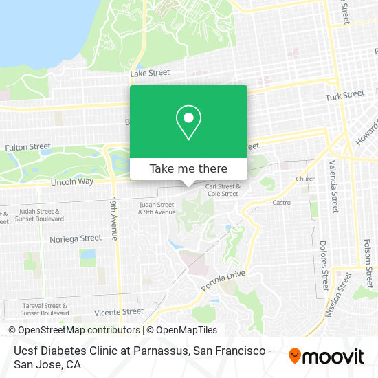 Mapa de Ucsf Diabetes Clinic at Parnassus