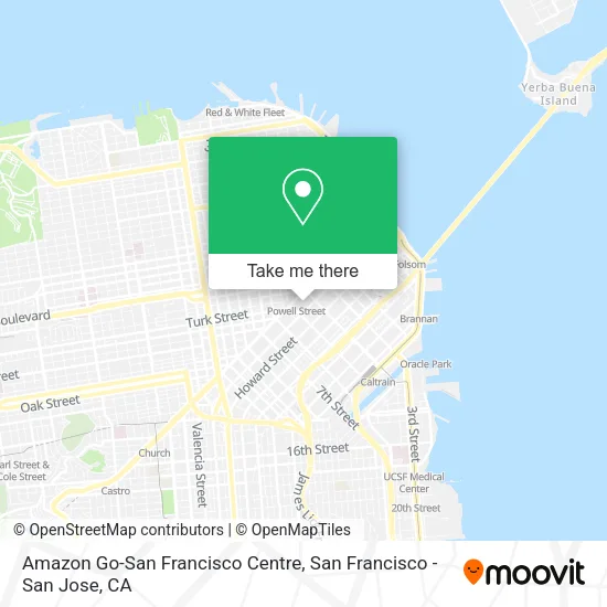 Mapa de Amazon Go-San Francisco Centre