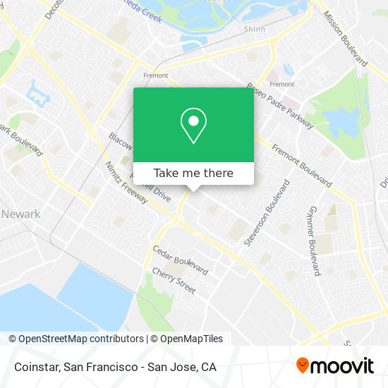 Coinstar map