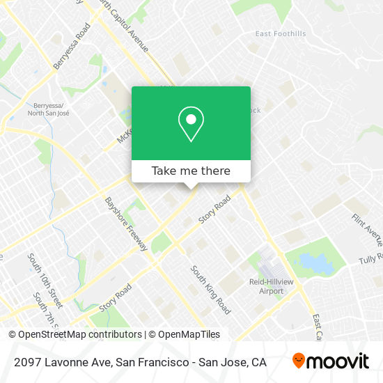 Mapa de 2097 Lavonne Ave