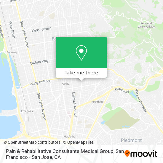 Mapa de Pain & Rehabilitative Consultants Medical Group