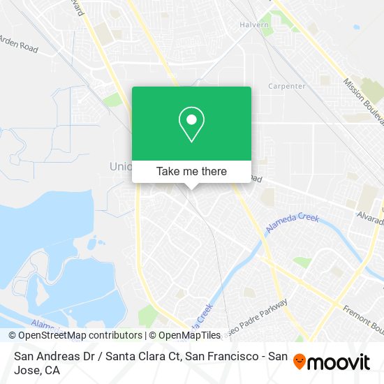 Mapa de San Andreas Dr / Santa Clara Ct