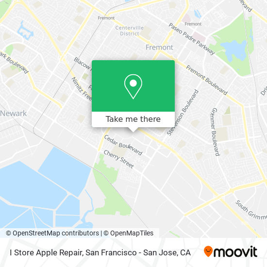 Mapa de I Store Apple Repair