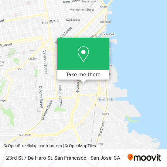 23rd St / De Haro St map