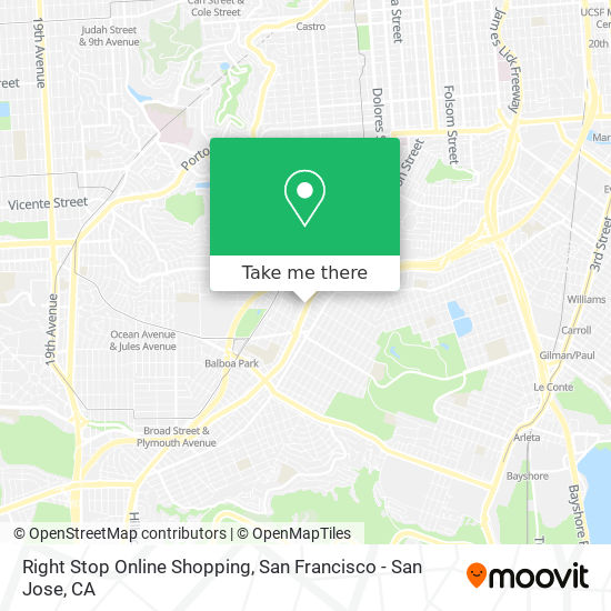 Right Stop Online Shopping map