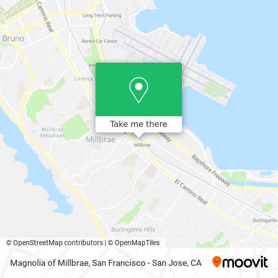 Magnolia of Millbrae map