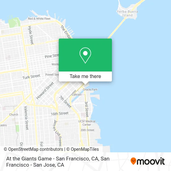 At the Giants Game - San Francisco, CA map