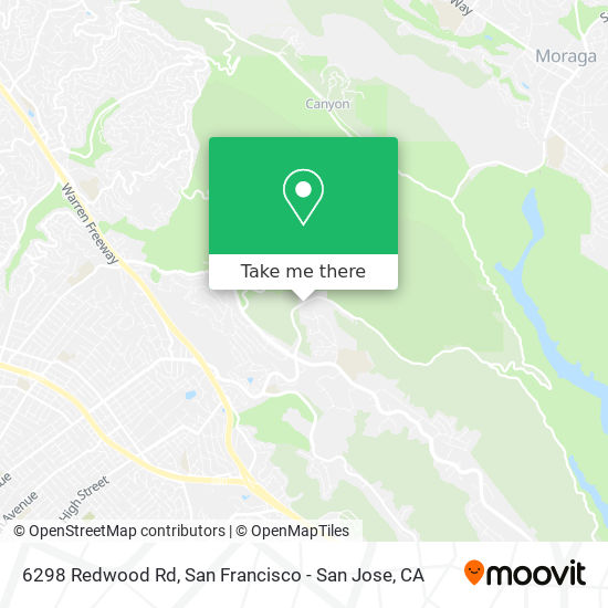 Mapa de 6298 Redwood Rd