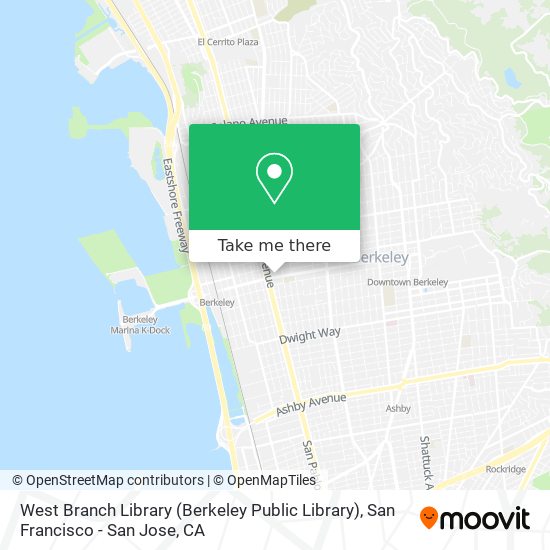 West Branch Library (Berkeley Public Library) map