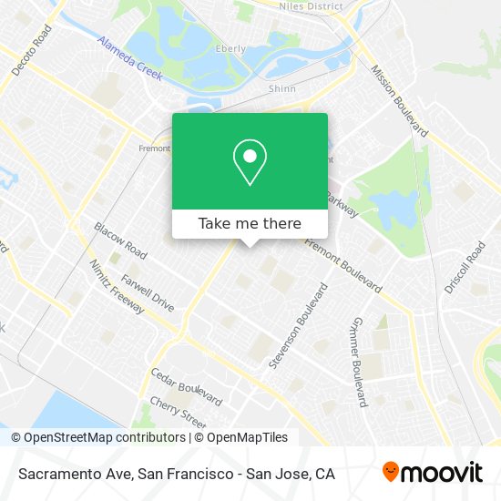 Mapa de Sacramento Ave