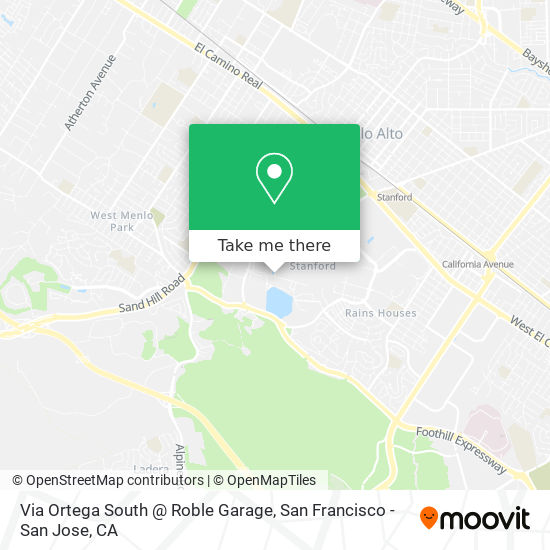 Via Ortega South @ Roble Garage map