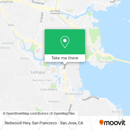Redwood Hwy map