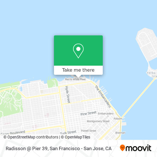 Radisson @ Pier 39 map