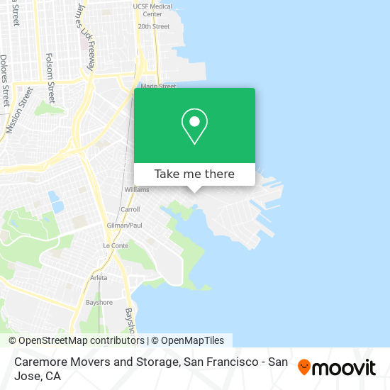 Mapa de Caremore Movers and Storage