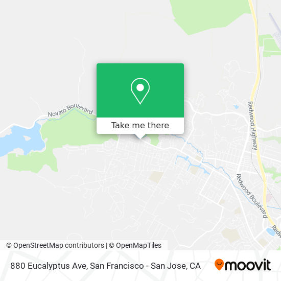 880 Eucalyptus Ave map