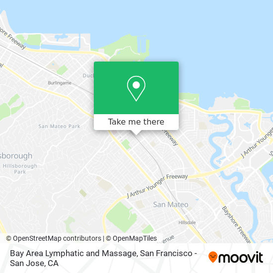 Bay Area Lymphatic and Massage map