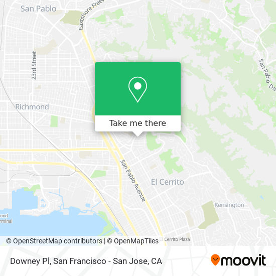 Downey Pl map