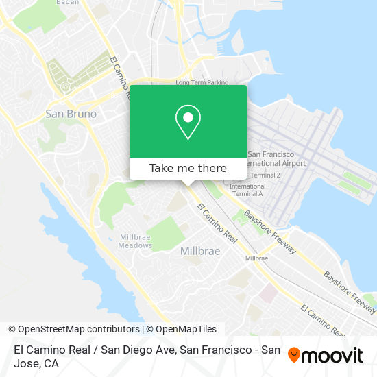 El Camino Real / San Diego Ave map