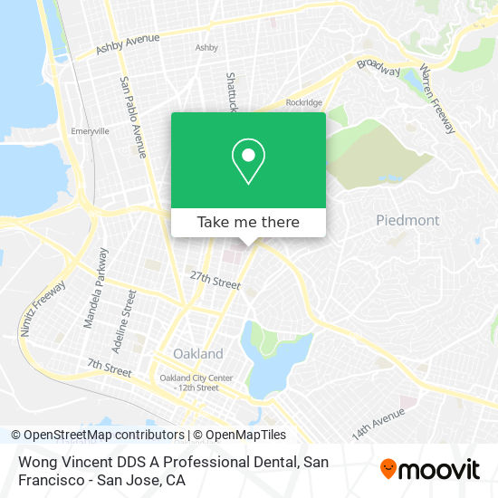 Mapa de Wong Vincent DDS A Professional Dental