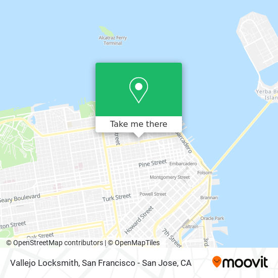 Vallejo Locksmith map