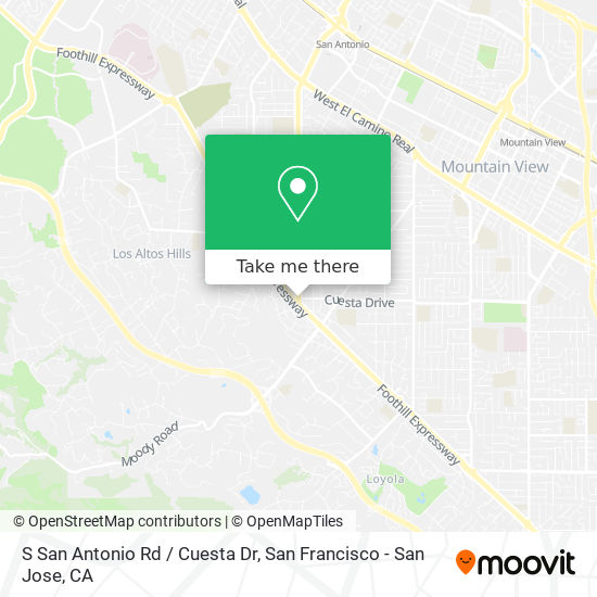 Mapa de S San Antonio Rd / Cuesta Dr