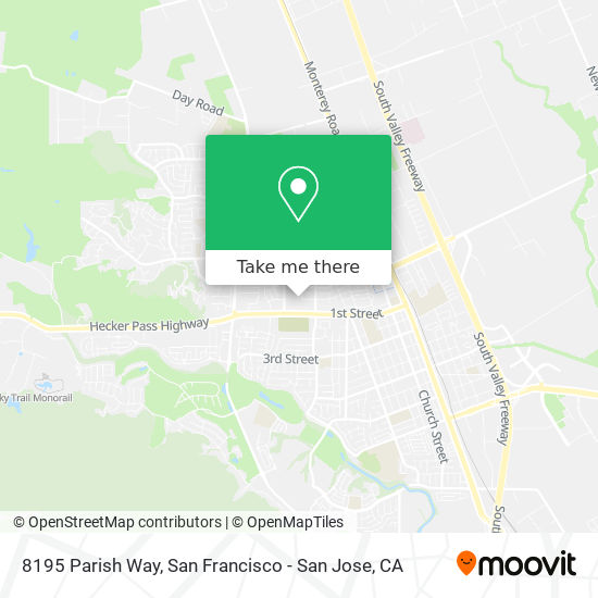 Mapa de 8195 Parish Way