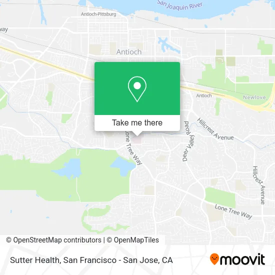Mapa de Sutter Health