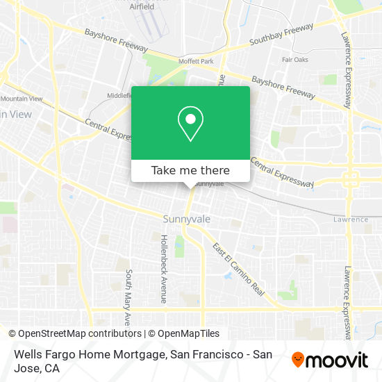 Mapa de Wells Fargo Home Mortgage