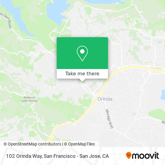 102 Orinda Way map