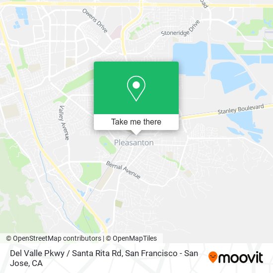 Mapa de Del Valle Pkwy / Santa Rita Rd