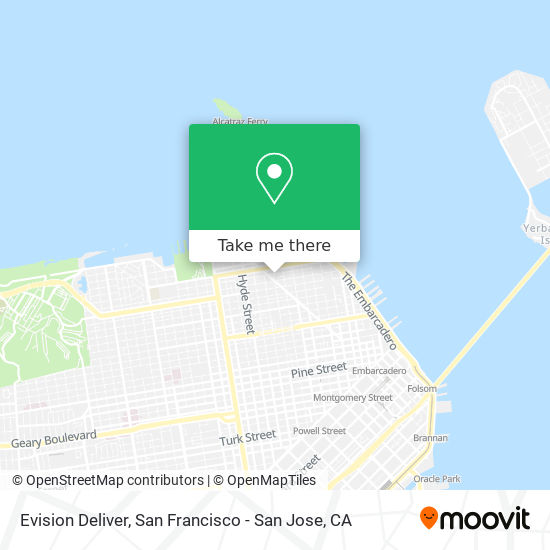 Mapa de Evision Deliver